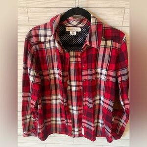 L.O.G.G label of graded goods Red Plaid Button-Up Shirt
100% cotton